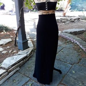 Sparkly Black Maxi Skirt